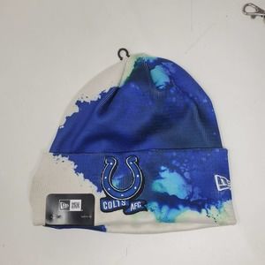NEW New Era 2022 Sideline Ink Dye Cuffed Knit Hat - Indianapolis Colts